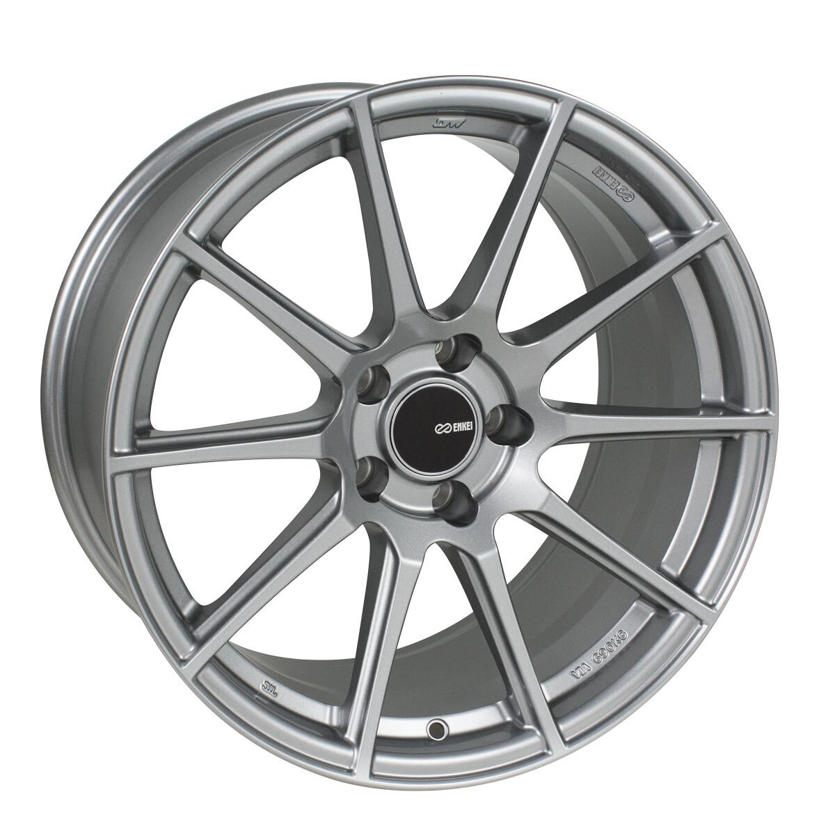 4 New 18X9.5 Enkei TS10 Storm Grey 5×114.3 5×4.5 ET35 Wheels Rims