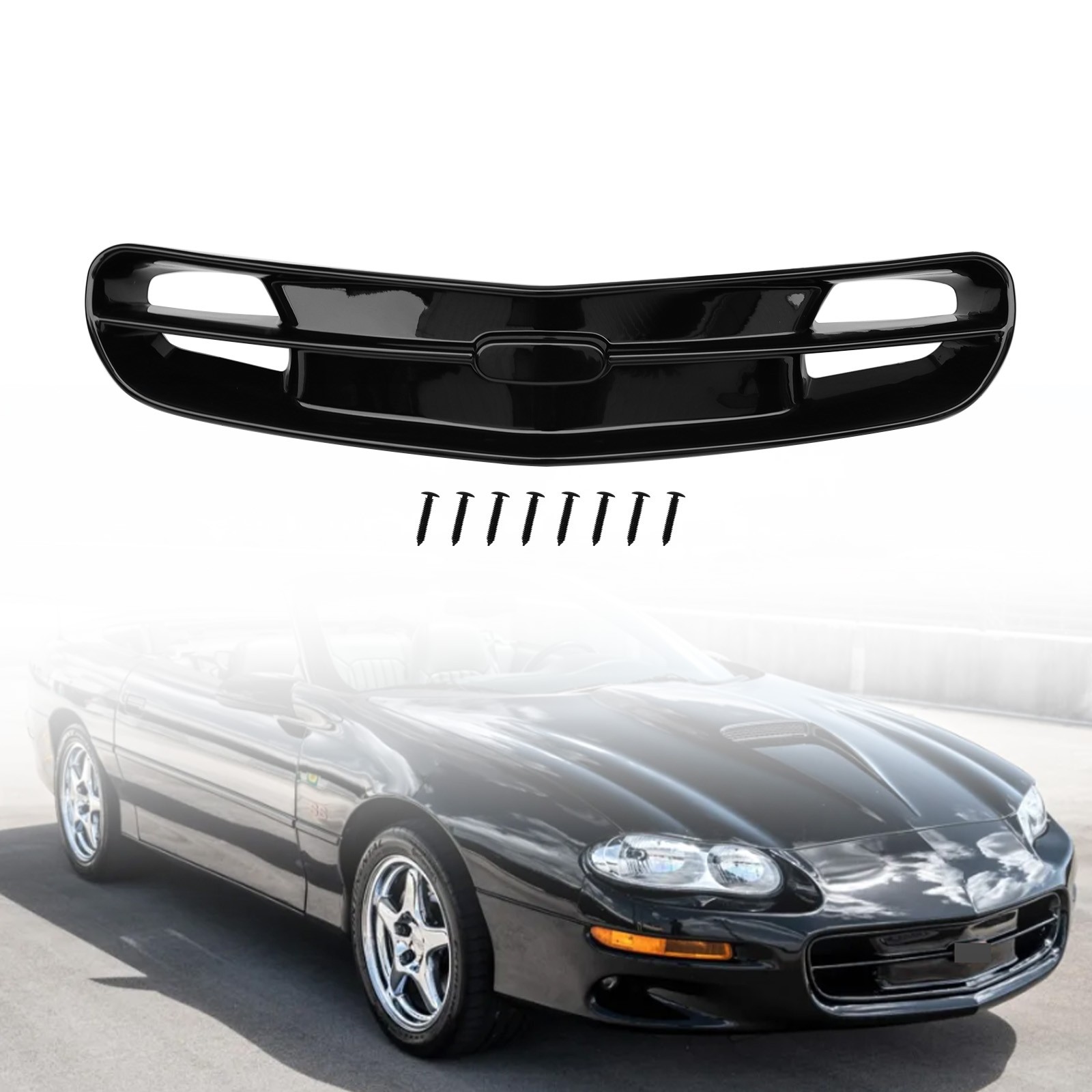 For 1998-2002 Chevrolet Camaro SS SLP Style New Front Bumper Grille Grill Black