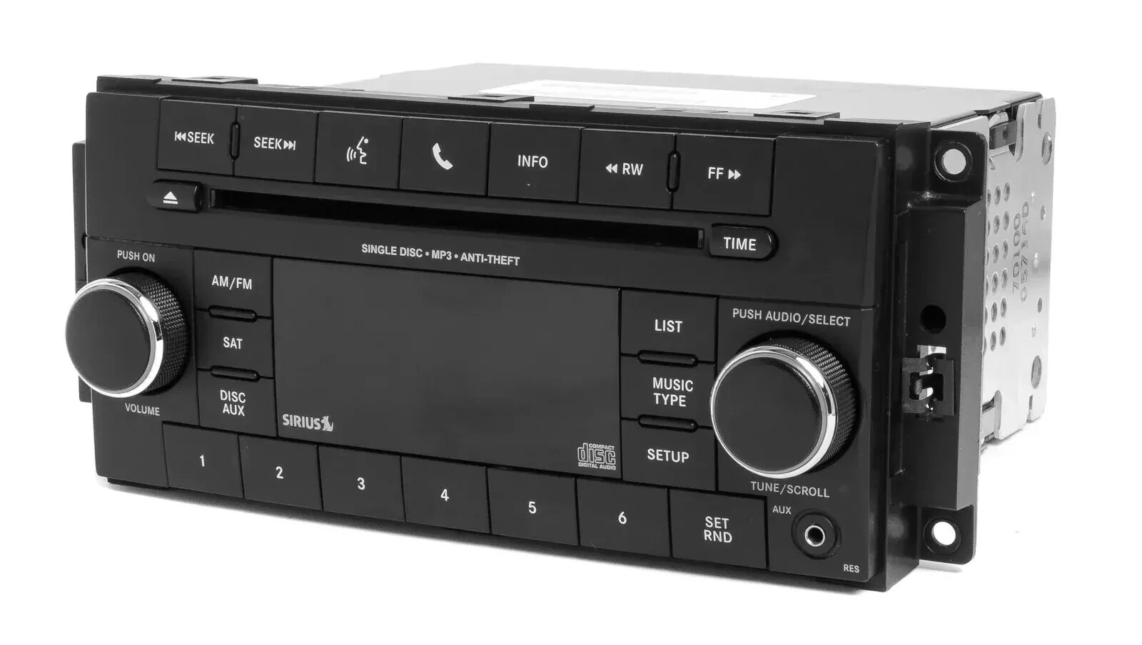 13-17 CHRYSLER DODGE JEEP Radio receiver, AM-FM-CD-MP3, (RES), satellite, tooth