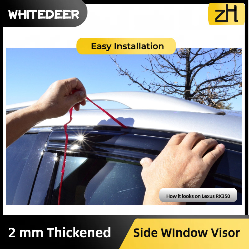 Fits Mazda 3 Hatchback 04-09 Side Window Visor Sun Rain Deflector Guard