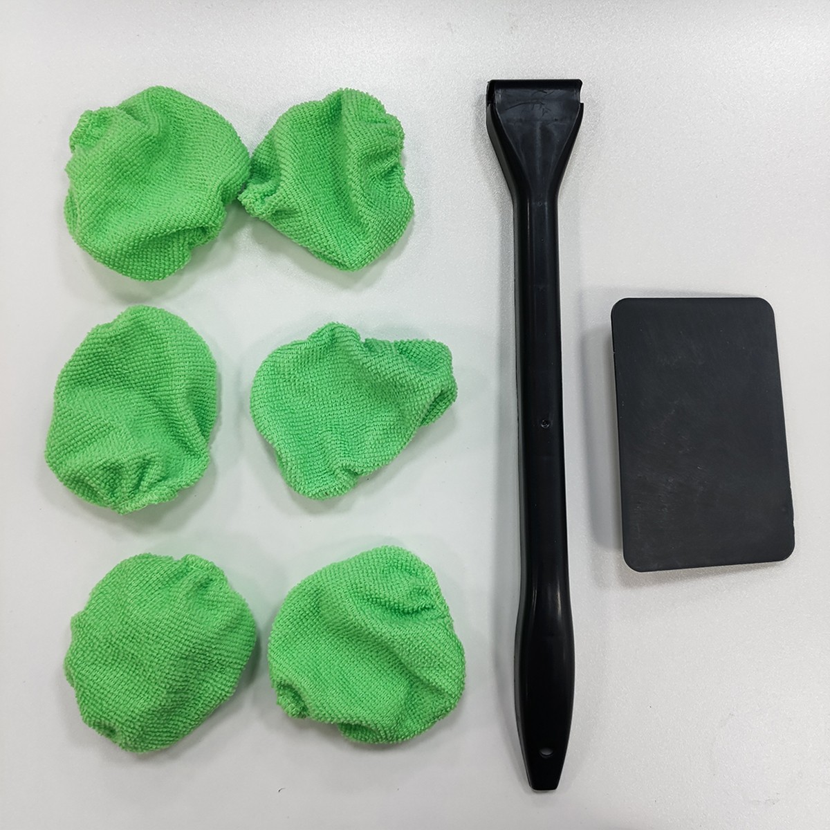 1SET Windshield Cleaner Wand Microfiber Car Inside Window Cleaning Tool Anti Fog