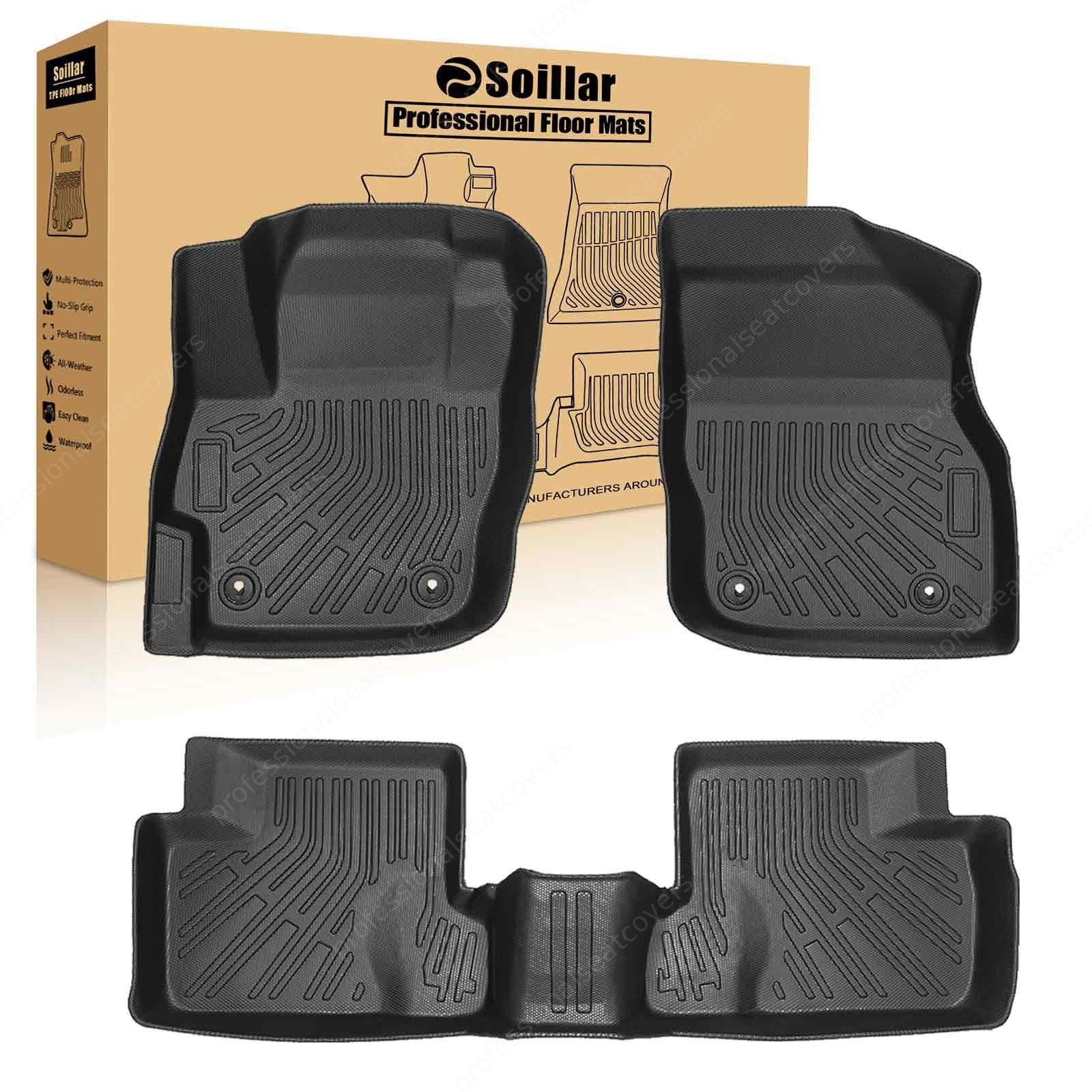TPE Floor Mats Liner For 2010-2013 Mazda 3 4-Door All-Weather Full Set Anti-Slip