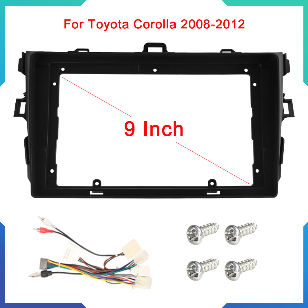 Car Stereo Radio Fascia Panel Trim Kit Frame 2 Din For Toyota Corolla 2008-2012