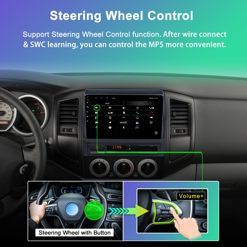 For TOYOTA TACOMA 2005-2015 Apple CarPlay Android 14.0 Car Stereo Radio GPS WiFi