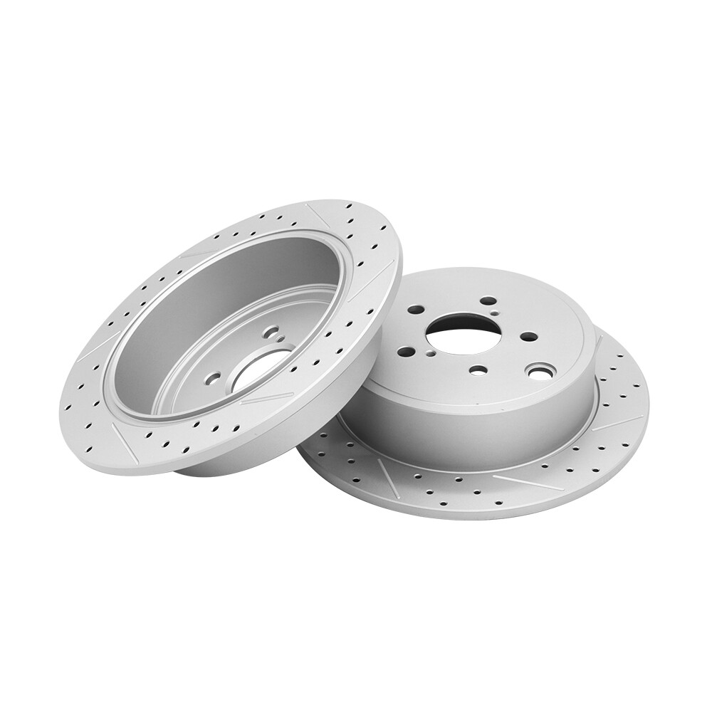 Front Rear Drilled Brake Rotors & Ceramic Pads For Subaru Legacy Outback Impreza