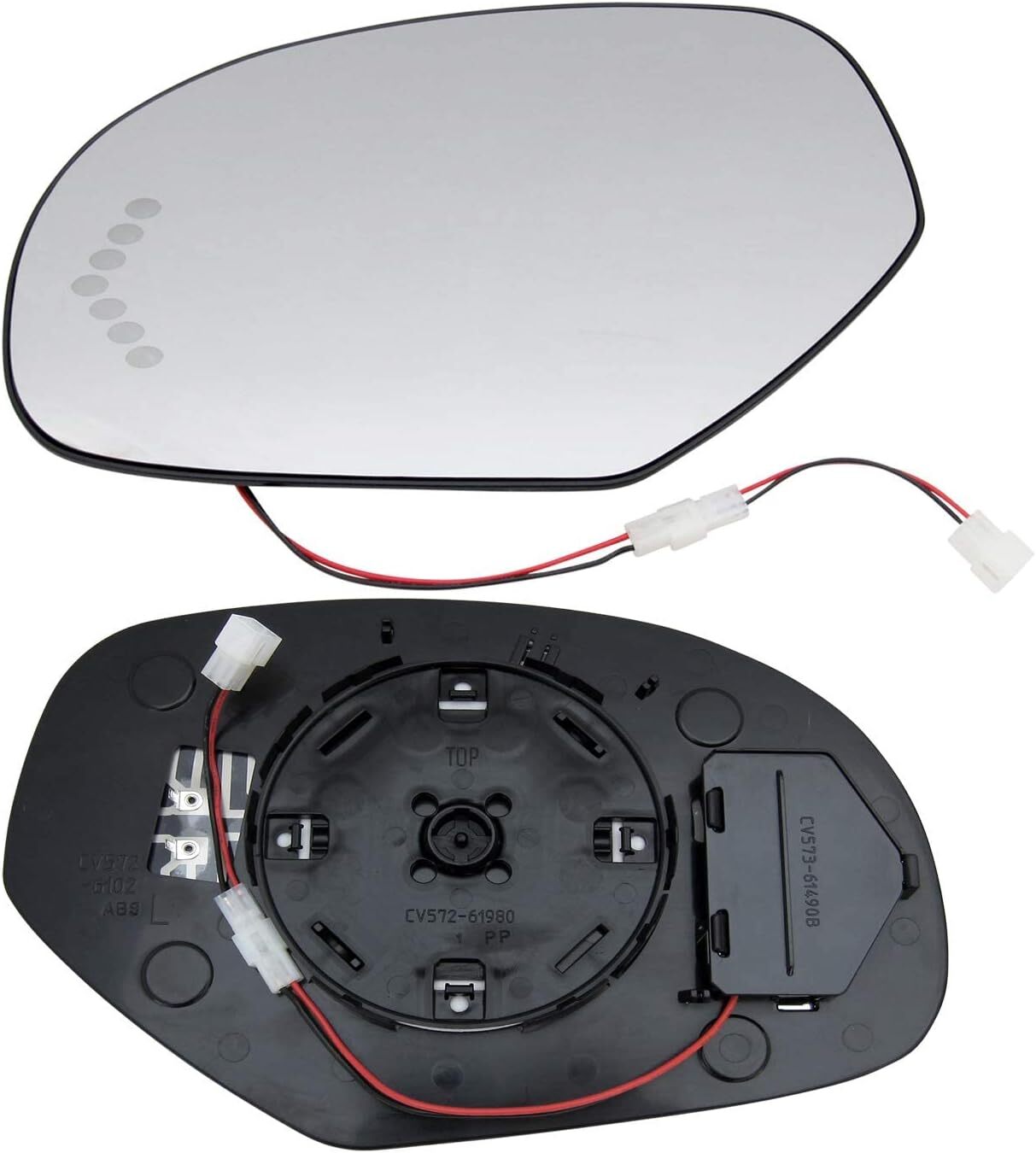 Driver Left Side Mirror Glass Assembly For 2007-2014 Silverado Sierra Suburban T