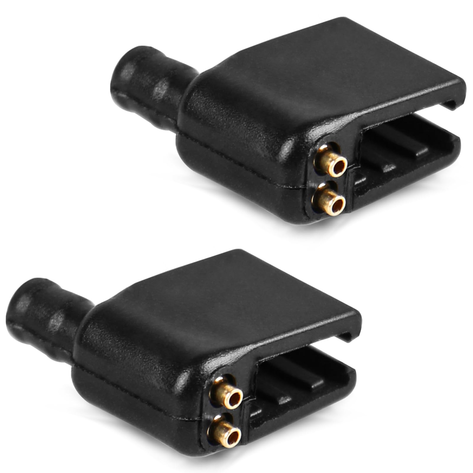 Xislet Upgraded 2 Pack Aimable Brass Windshield 0.7 x 0.8 x 0.3 inches, Black