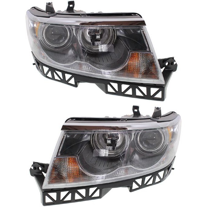 Headlight Set For 2007-2009 Lincoln MKZ 2006 Zephyr Left & Right w/ bulb