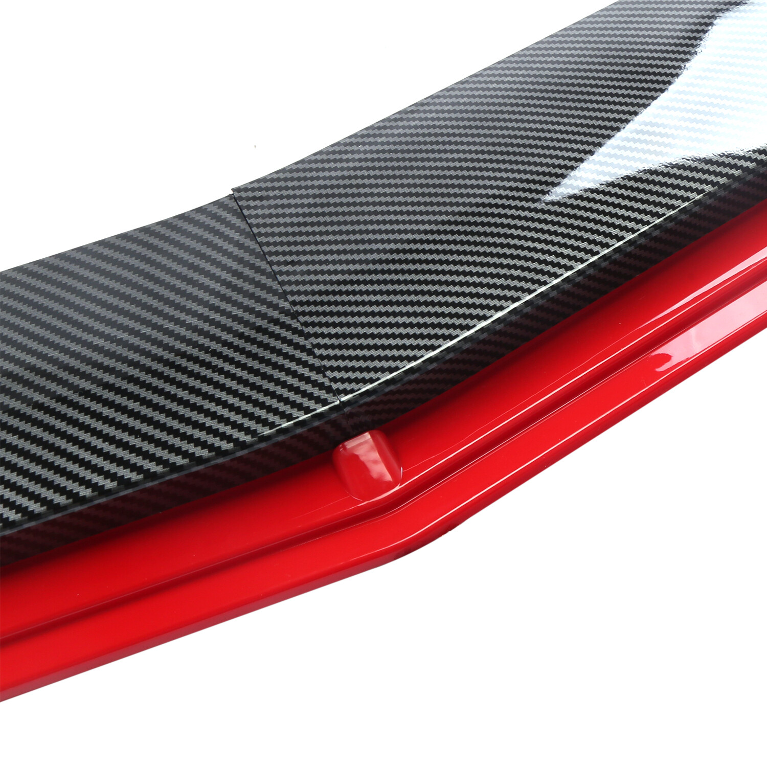 For AUDI A3 A4 A5 Front Bumper Lip Splitter Spoiler Body Kit Carbon Fiber