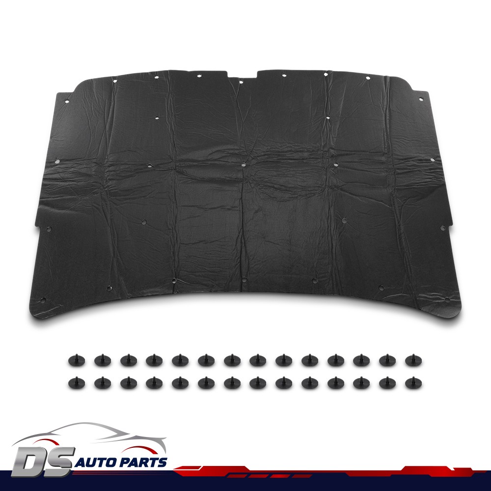 1/2″ Hood Insulation Pad Fit For 1981-1993 Dodge Ram Trucks Low Profile w/ Clips