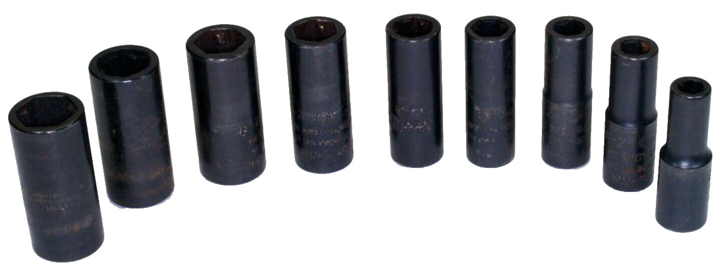 E-Z off 1/2″ Drive Socket Set – Set of 9 (One Socket Used) – Sizes Listed below