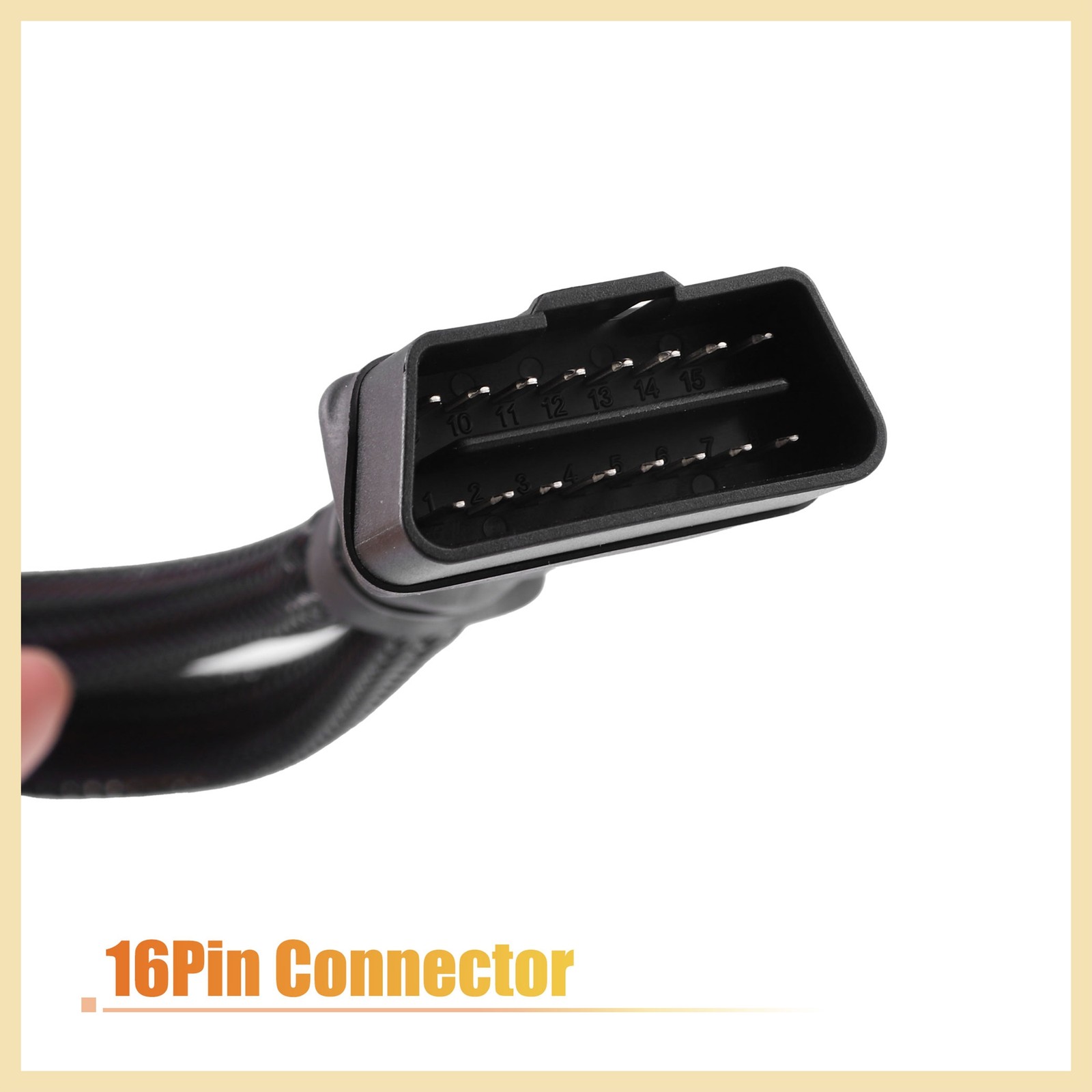 OBD 2 16-Pin 1 to 2 Splitter Y Cable Diagnostic Adapter Cables for GPS Tracker