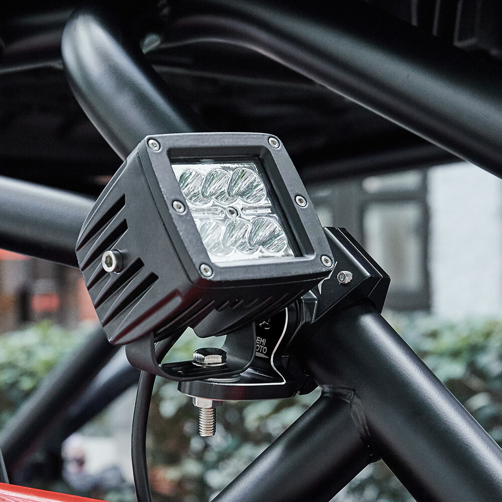 1.75″-2″ Adjustable Whip Lights Flag Mount Bracket for Polaris RZR Honda ATV UTV