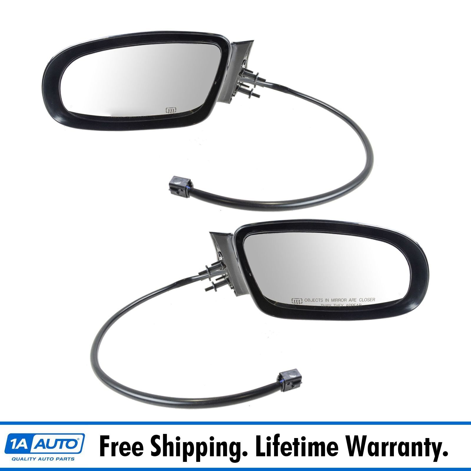 Power Heated Side View Mirrors Set of 2 Pair Left LH & Right RH for 95-96 Chevy