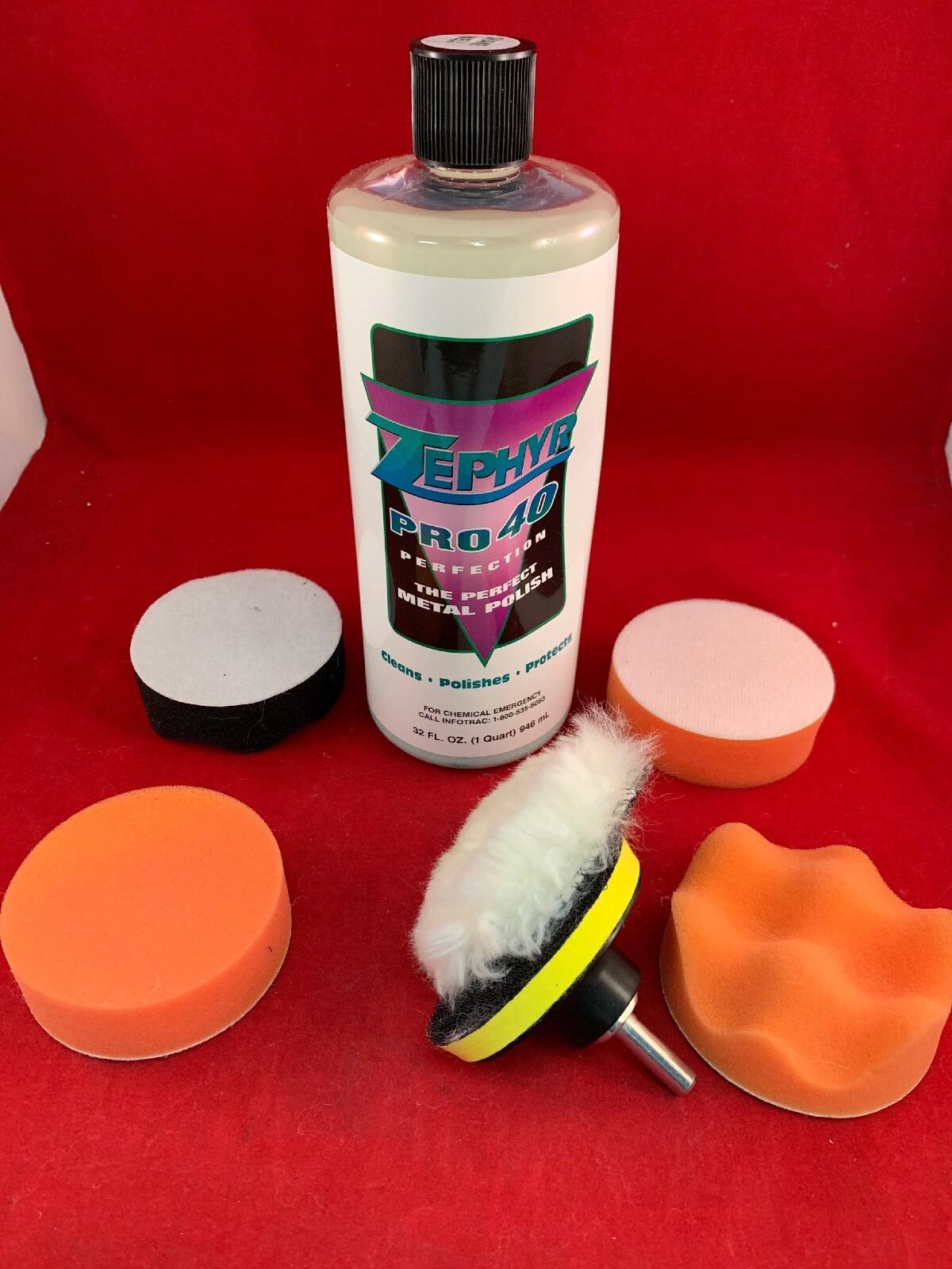 Zephyr KIT PRO-40032 Pro-40 Perfection, The Perfect Metal Polish – 32 fl. oz.