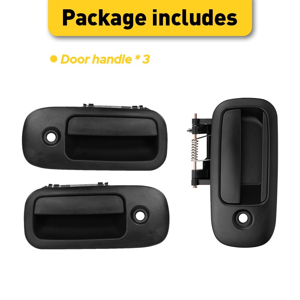 3X RearFront Door Exterior Panel Handle For 1996-2009 Chevy Express 1500 Van EOJ