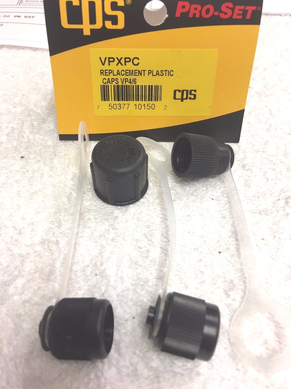 CPS Vacuum Pump Replacement Cap Kit, (2) 1/4″, (1) 1/2″ ACME & (1) 3/8″ w/O-ring