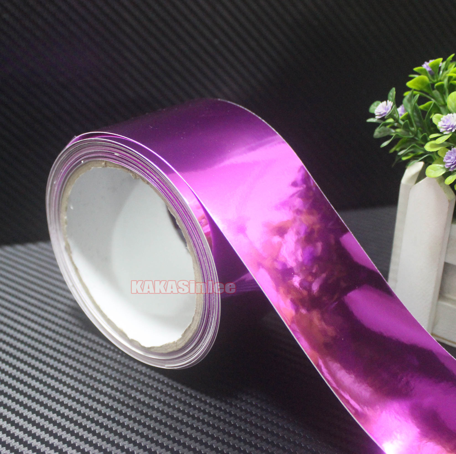 Smooth Mirror Chrome Vinyl Wrap Tape Sticker Car Phone House Trim Decal / Rose