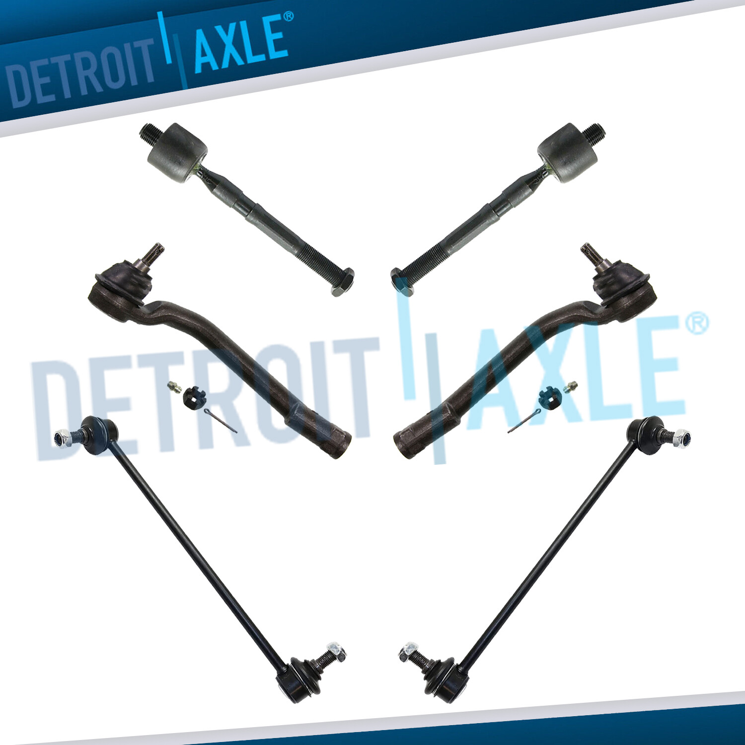 Front Sway Bar + Tie Rod Ends for 2011 2012 Hyundai Sonata Kia Optima Exc.Hybrid