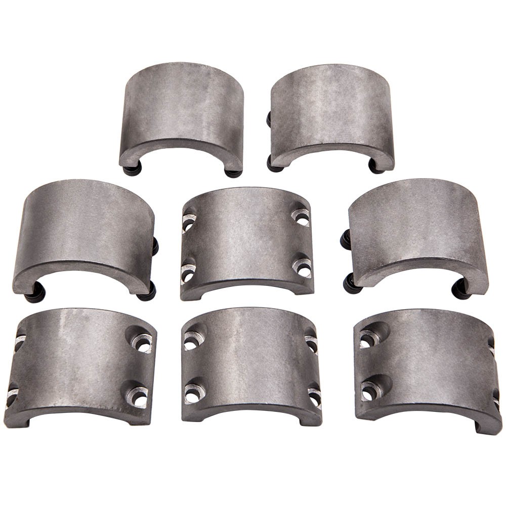 4pcs 1.75″ Steel Tube Clamps Bolt on / Clamp On Weldable Roll Cage Mounts HD New