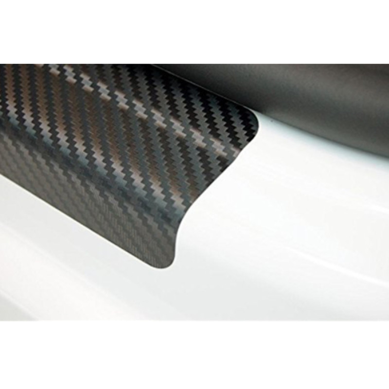 4x Carbon Fiber Car Door Plate Sill Scuff Cover Anti Scratch Sticker Accessories