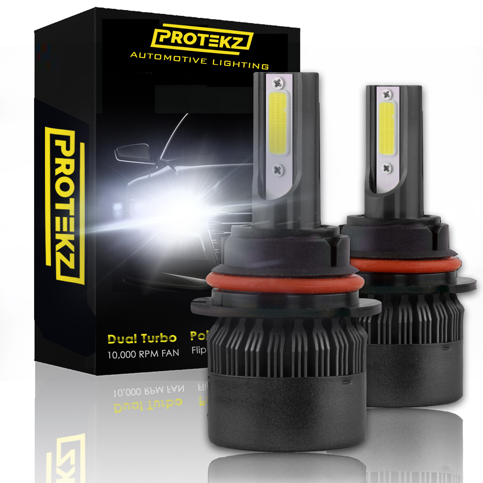 LED Headlight Conversion Kit Protekz 100W 30000LM for 1991-2017 Ford Explorer
