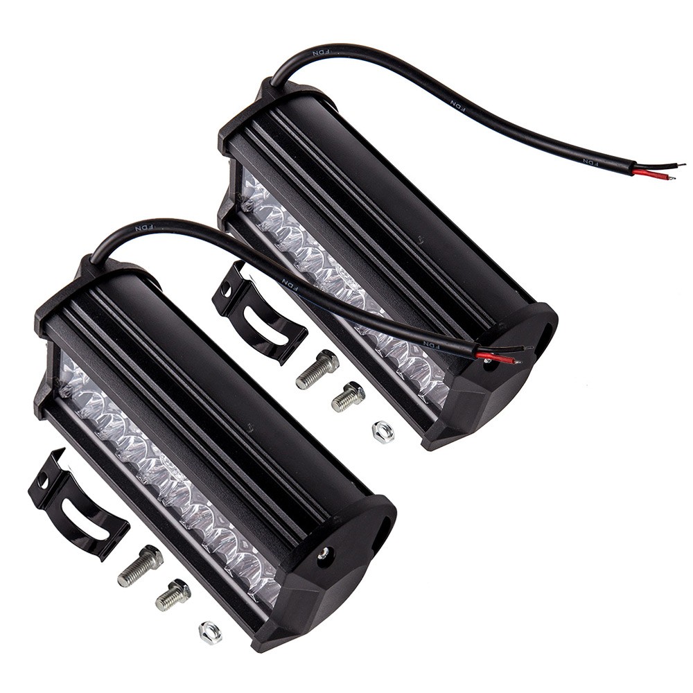 2x7inch LED Work Light 400W 6500K for Jeep SUV ATV UTV Truck Boat with DC 9V-30V