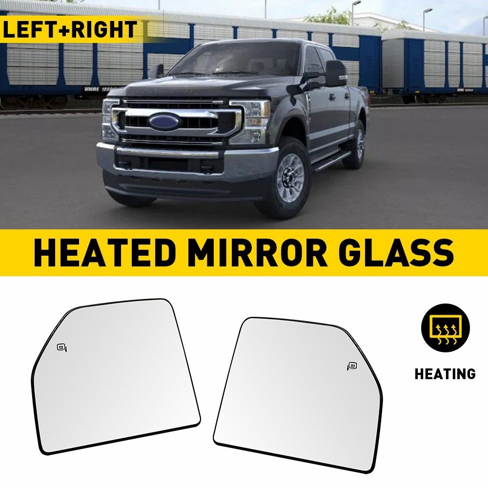 Towing Glass Mirror Passenger Heated Right Upper Left Fit F150 Ford Pickup Truck
