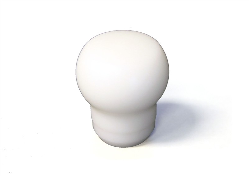 Torque Solution Fat Head Delrin Shift Knob (White): Universal 10×1.25