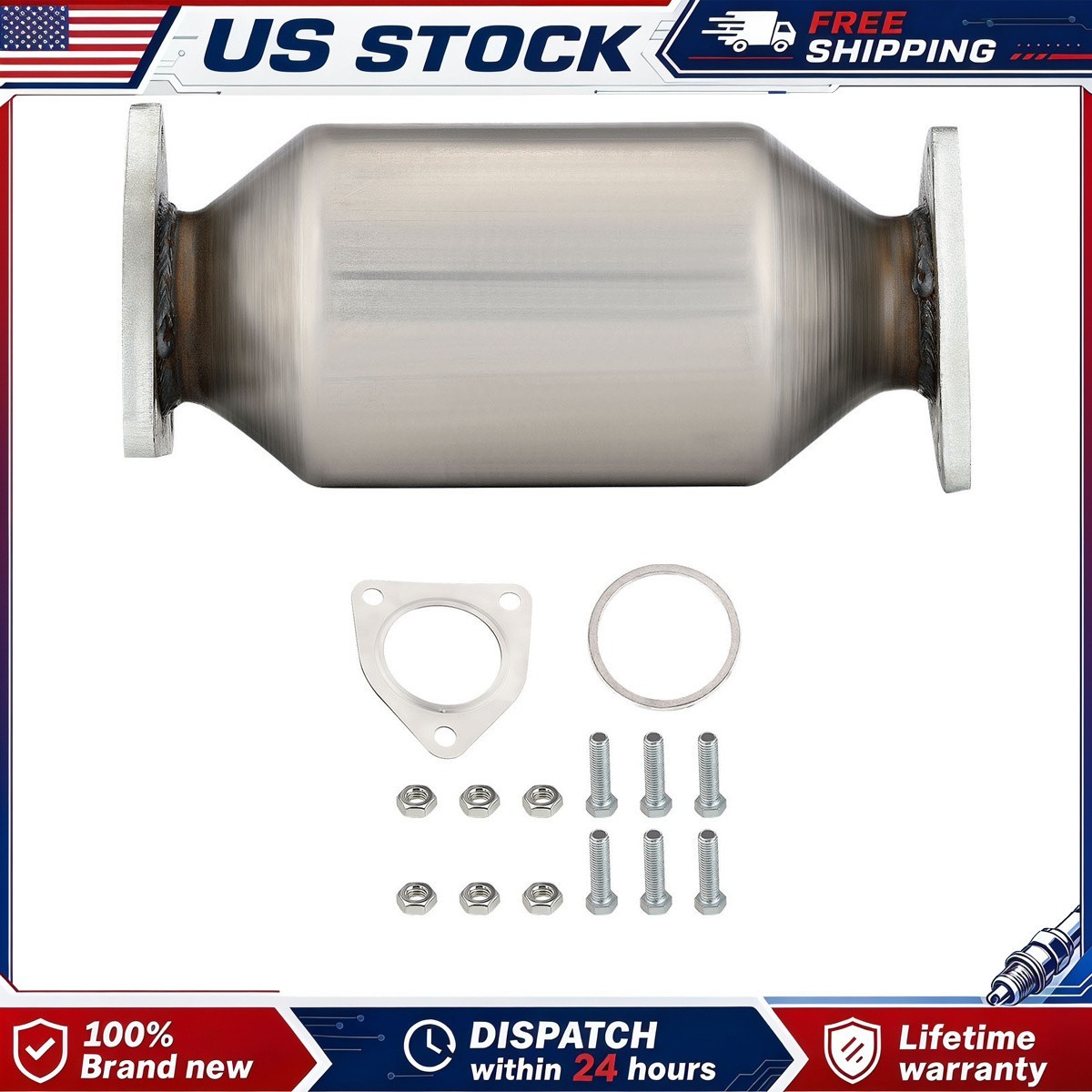 catalytic converter bolt on for acura mdx bolt on connection With Gaskets