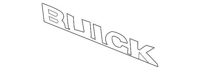 Genuine GM Passenger Side Emblem 39123812