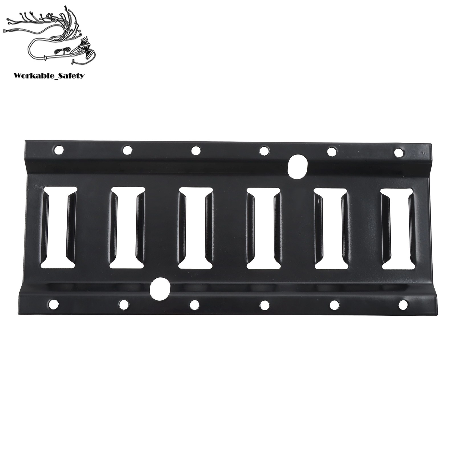 18 Pack 1′ E-Track Rail Set, Black Powder Coated Finish Fit For Trailers & Vans