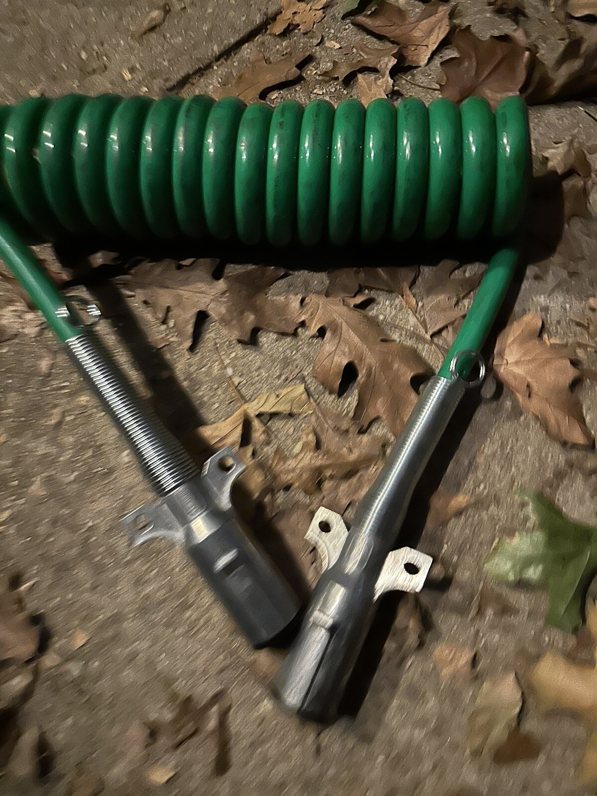 Trailer Coil Cord Green Electric Tractor Power Cable Cord Green