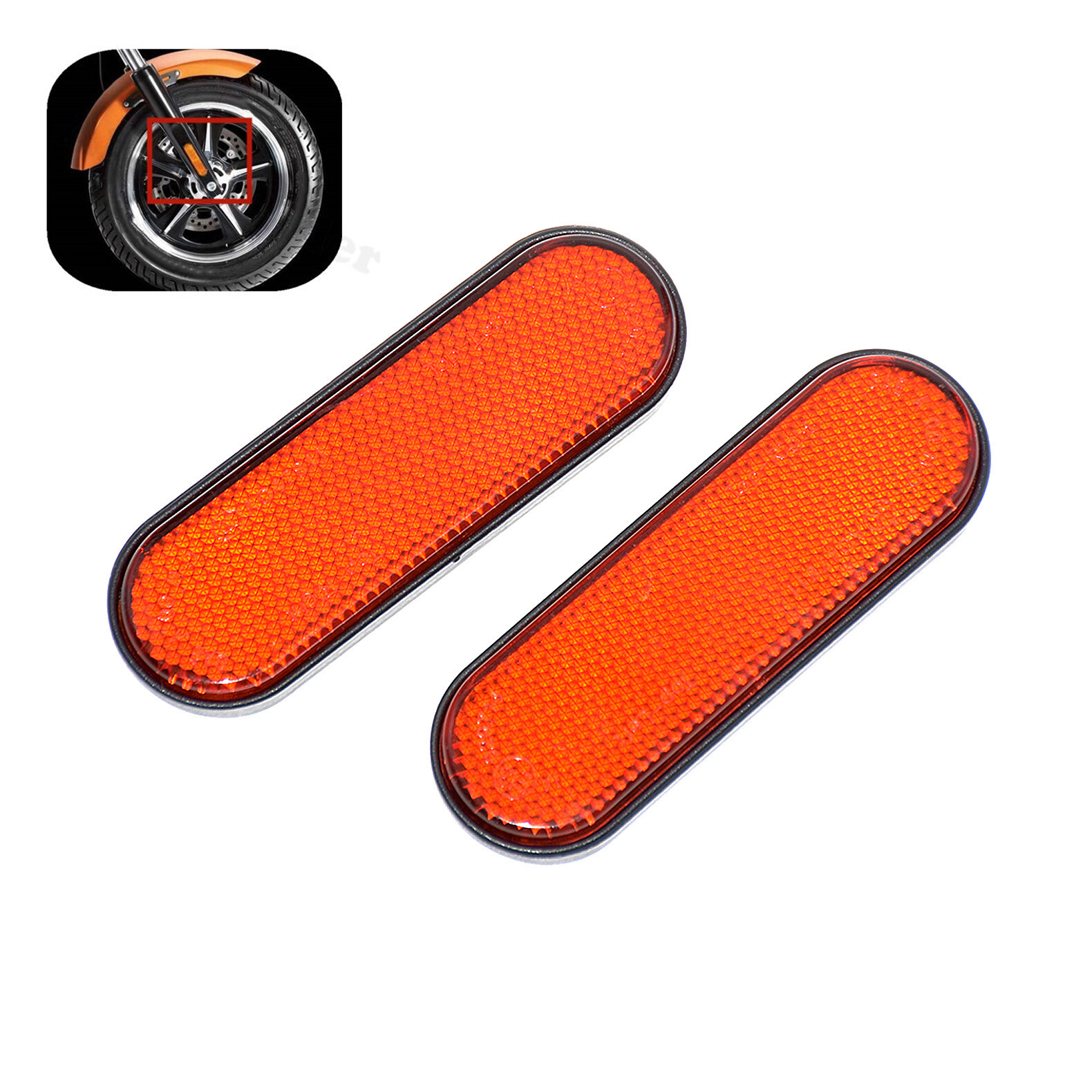 Motorcycle Front Fork Reflector Lower Leg Reflect Universal For Victory Indian