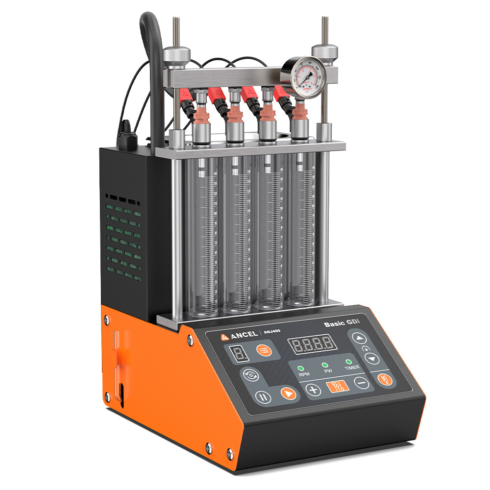 ANCEL ANJ400 Car Ultrasonic Fuel Injector Cleaner Tester Machine Tool 4 Cylinder