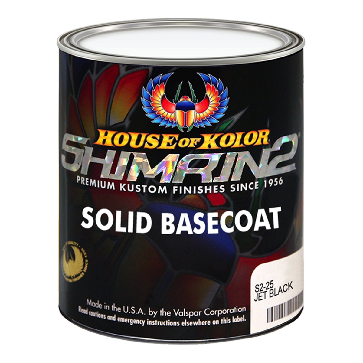 House of Kolor S225 Jet Black Shimrin2 Solid Basecoat (Gallon)