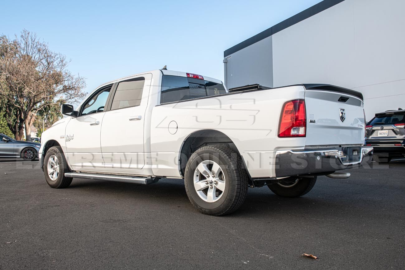 For 19-Up Ram 1500 Street Series ABS Plastic MATTE BLACK Rear Tailgate Spoiler