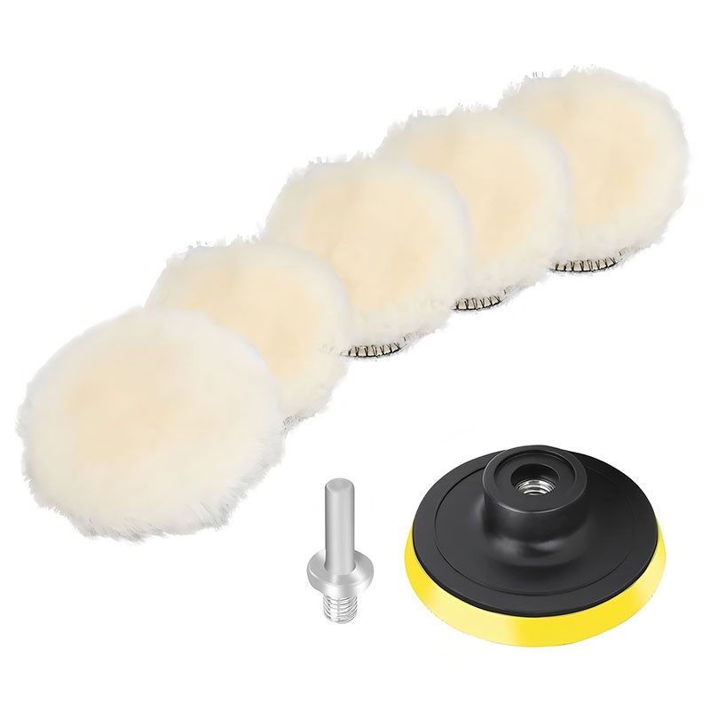 7X 3 Inch Buffing Sponge Pads New Car Polishing Waxing Kit for Drill Polisher