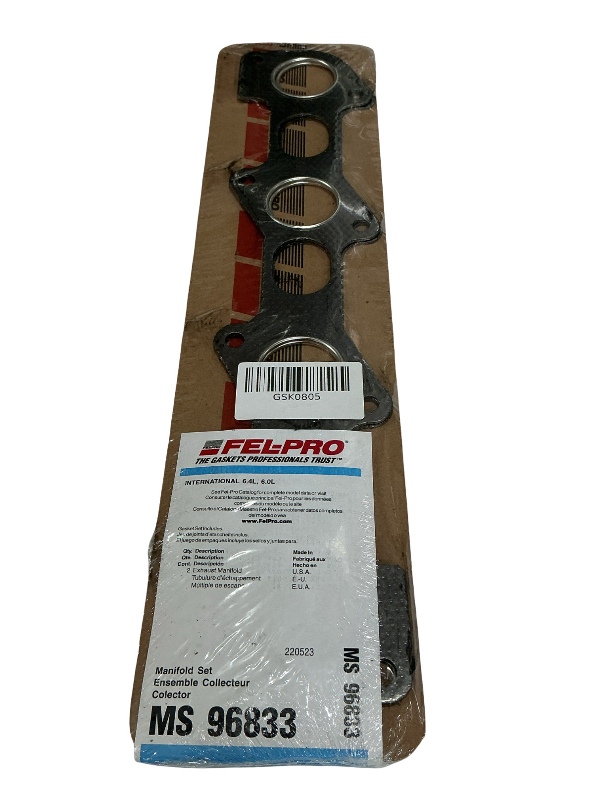Fel-Pro MS 96833 Exhaust Manifold Gasket Set – Premium Steel & Composite OE