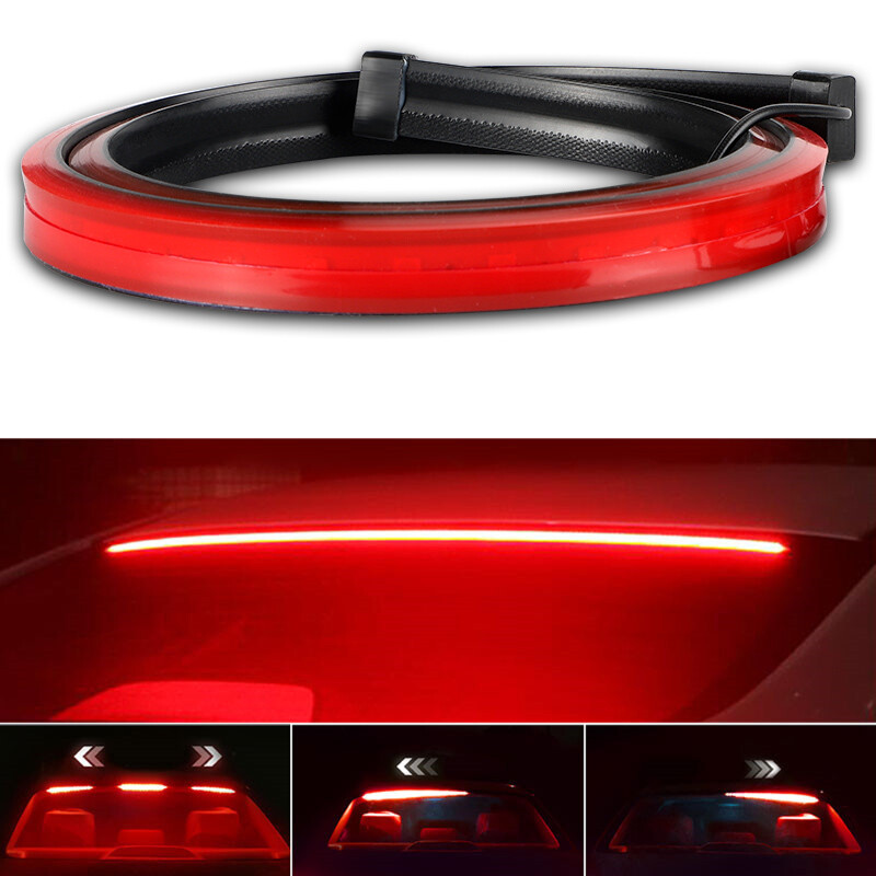 40″ LED Third High Brake Light Strip Car Rear Windshield Stop Turn Signal Tail