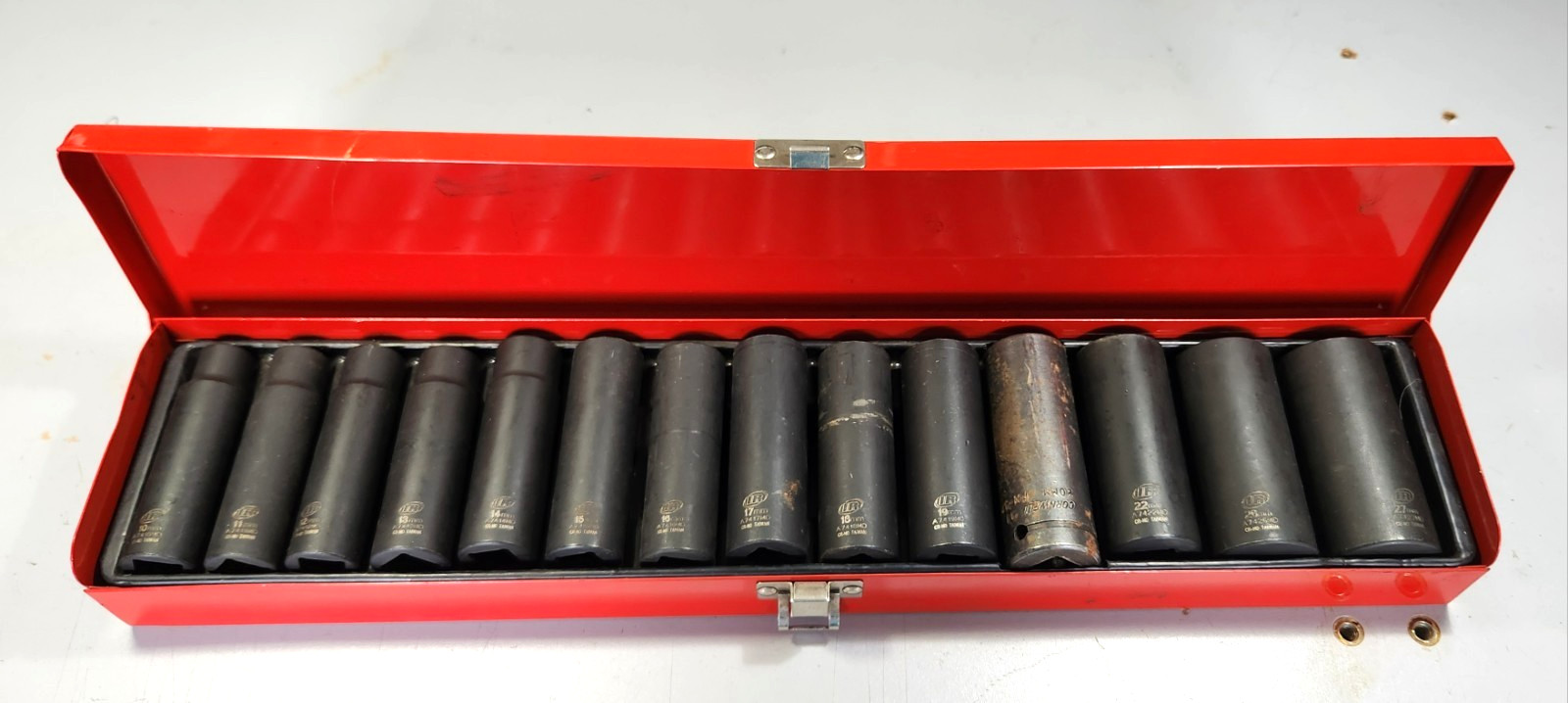 Ingersoll Rand Impact Socket Set Deep 6 Point 1/2″ Drive Metric 10mm thru 27mm