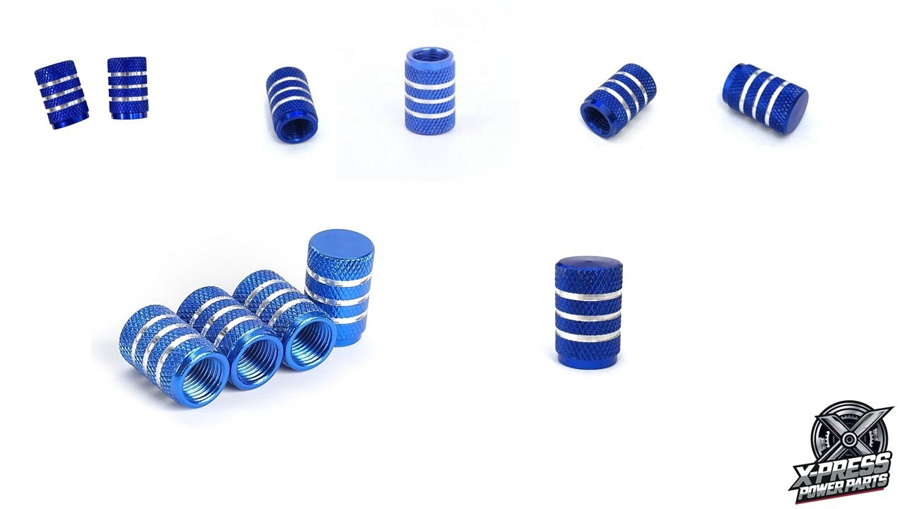 Tire Valve Stem Caps, All Color, 5 Pack, Anodized Aluminum Tire Valve Cap Set