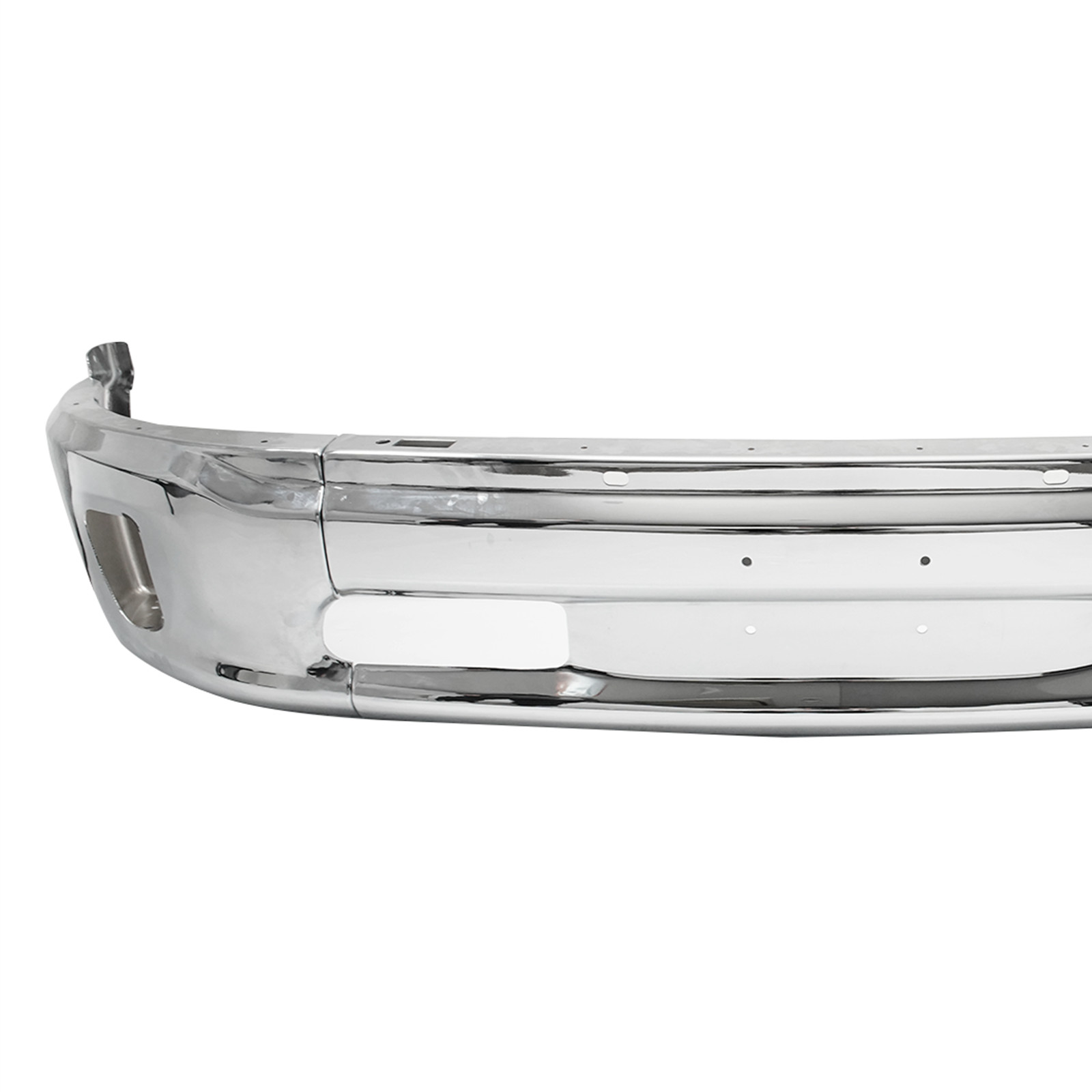 Chrome Steel Front Bumper Face Bar Fit For RAM 1500 2013-2018 W/ Fog Light Hole
