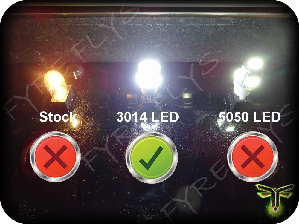 White LED interior lights package kit for 1986-1992 Supra 6 pcs 3014 series SMD