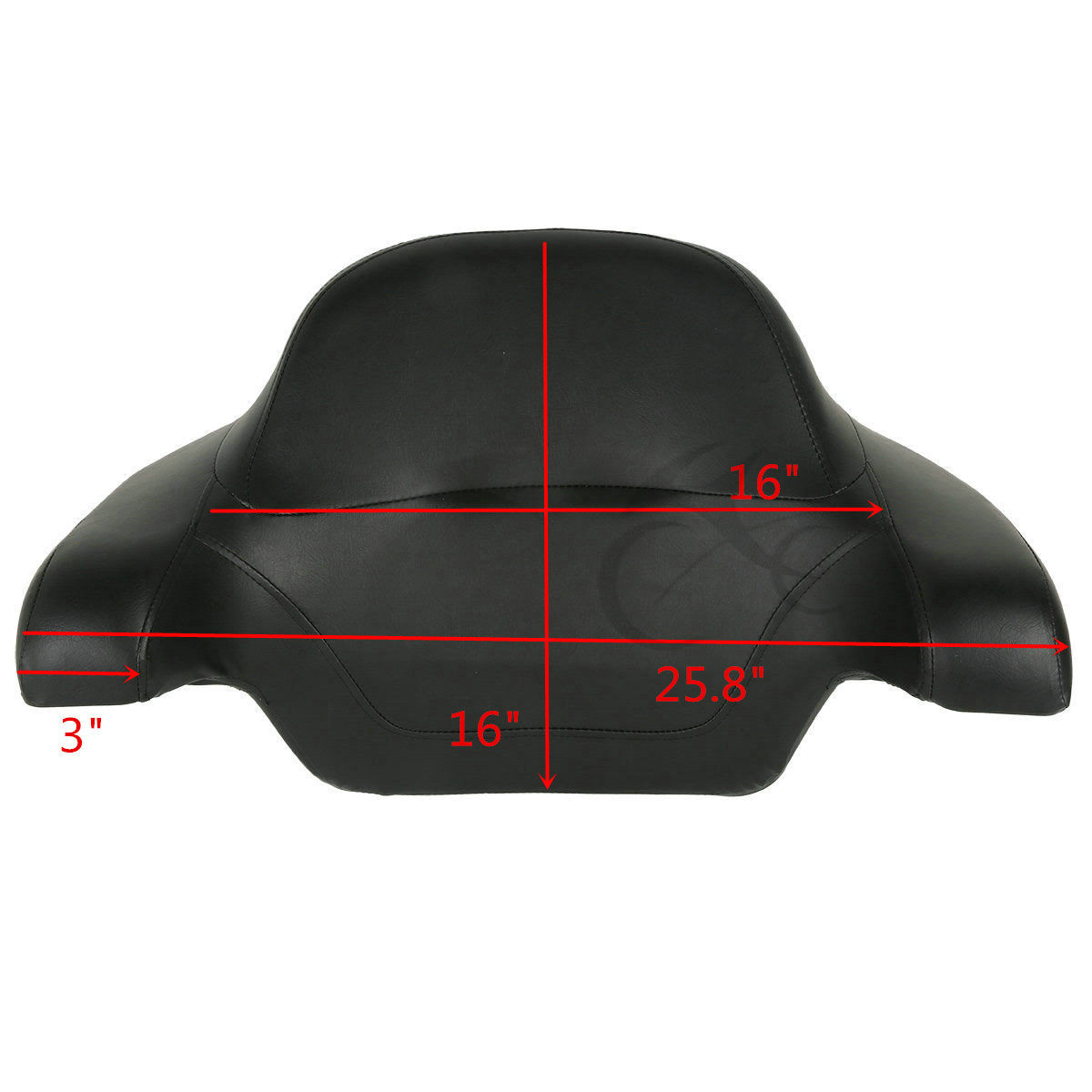 Chopped Pack Trunk Pad & Two Up Rack Fit For Harley Tour Pak Street Glide 14-21