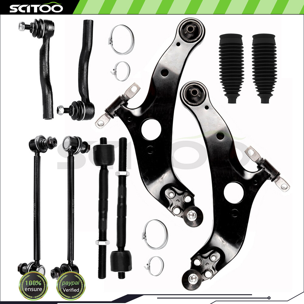 For 2004-2010 Toyota Sienna Front Lower Control Arm And Ball Joint Tie Rod End