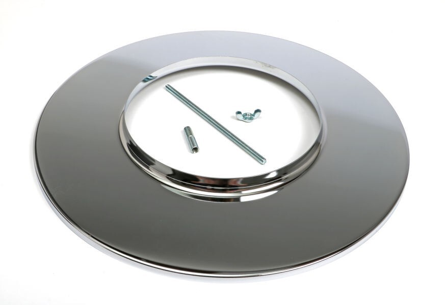 14 in. Chrome Air Cleaner Base Kit Holley Dominator 7-5/16 in. Opening W/ Stud
