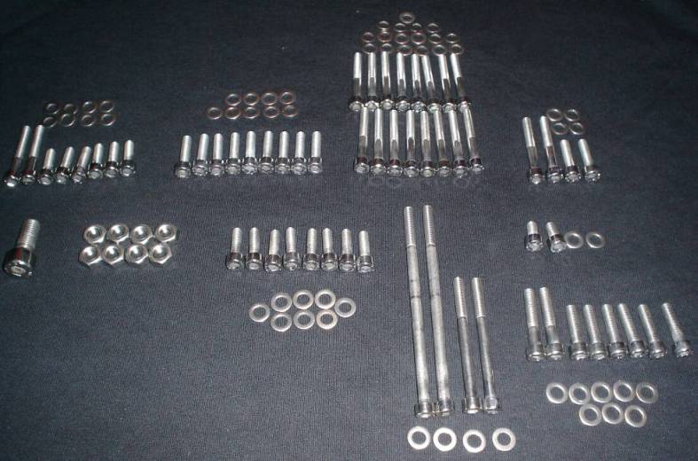 HONDA VT1100C SHADOW Stainless bolt SCREW kit 1985 – 1996 POLISHED SET