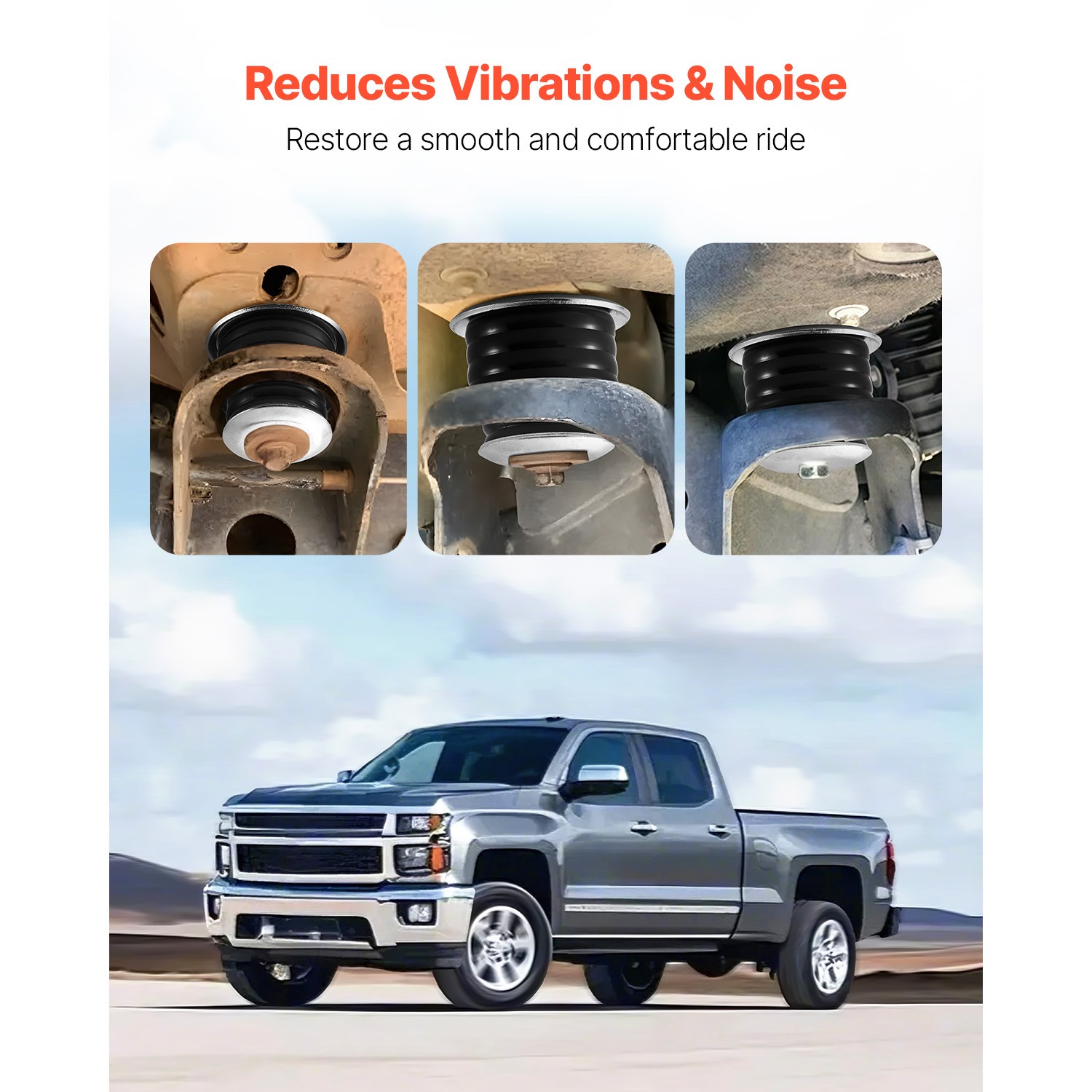 60pcs Polyurethane Body Cab Mount Bushing Set Kit for Ford F250 F350 1997-2007