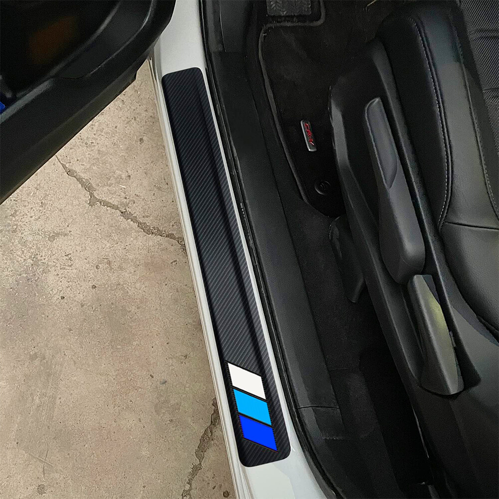 4X For Toyota Car Accessories Door Sill Protector Scuff Plate Panel Step Covers